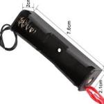 18650 battery holder, specifically designed to hold a single 18650 lithium-ion battery.