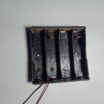 1 PCS 18650 BATTERY 4 CHAMBER CASE / HOLDER WITH WIRE