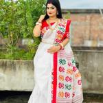 স্কিন প্রিন্ট শাড়ি    ১২  হাত