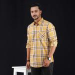 Pure Cotton Full Sleeve Check Shirt | Stylish Men's Casual Shirt