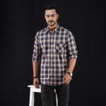 Pure Cotton Full Sleeve Check Shirt | Stylish Men's Casual Shirt