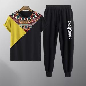 Cotton T-Shirt and Trouser Set | Comfortable & Stylish Men's Wear