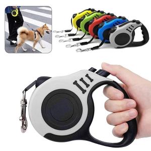 3m Retractable Dog Leash with Anti-slip Handle & Strong Nylon Tape
