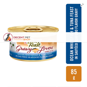Purina Fancy Feast Gravy Lovers Ocean Whitefish & Tune Feast in Sauteed Seafood Flavour Grevy 85g