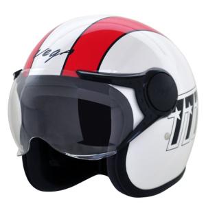 Vega Jeet Red Black 777 Half Hace Bike Helmet