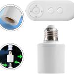 E27 Smart Lamp Holder with Wireless Remote & Timer