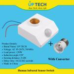 Human Infrared Sensor Switch (PIR Motion Sensor Light Holder)