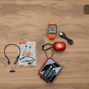 Combo 4 in 1 | Powerbank + Smartwatch + Bluetooth Speaker + Neckband