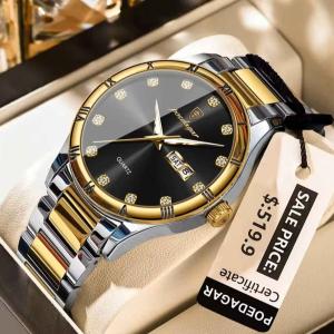 Poedagar Luxury Quartz Wrist Watch for Men