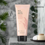 The Face Shop Rice Water Bright – Rice Bran Gentle Exfoliating Cleanser (300ML)Made in Korea