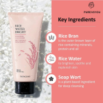 The Face Shop Rice Water Bright – Rice Bran Gentle Exfoliating Cleanser (300ML)Made in Korea