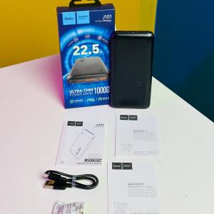 HOCO J101 10,000mAh 22.5W Power Bank – Black Color