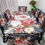 3d print korian velvet 7pcs table cloth