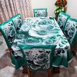 3D Printed Table Cloth Set | Premium China Chili Cotton Fabric