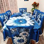 3D Printed Table Cloth Set | Premium China Chili Cotton Fabric