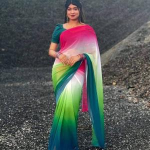 Rongdhonu Georgette sharee