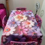 3D Print Korian Velvet 7 Pcs Table Cloth Set | Premium Dining Table Cover