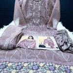 Pakistani White Gold Jorjet Three Peace