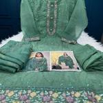 Pakistani White Gold Jorjet Three Peace