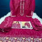 Pakistani White Gold Jorjet Three Peace