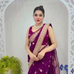 Semi Moslin Sharee with Blouse Piece