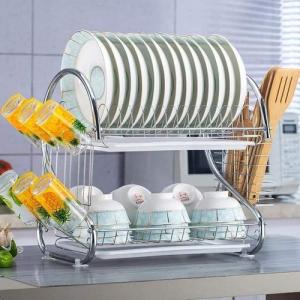 2 Layer Dish Drainer Rack